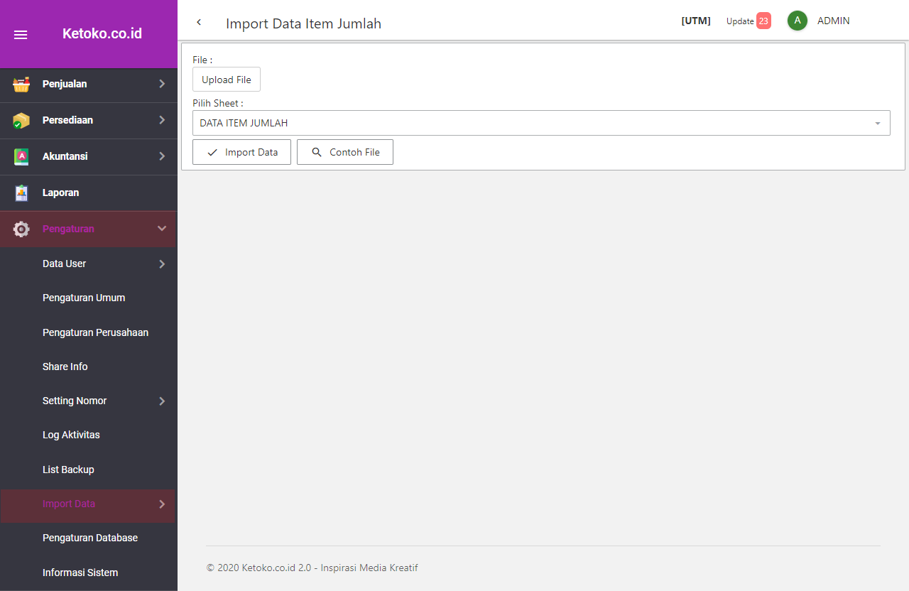 Import data